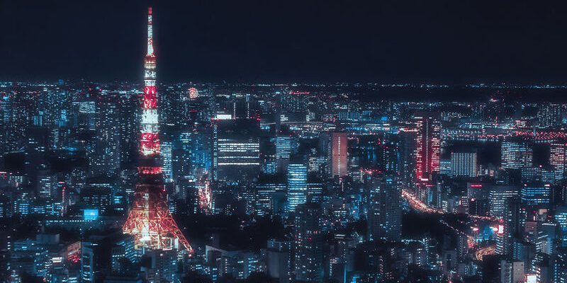 Khung cảnh Tokyo khi về đêm